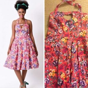 Hearts & Roses London Floral Halter Dress